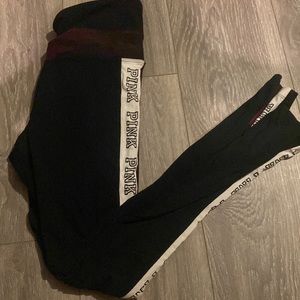 Pink yoga leggings